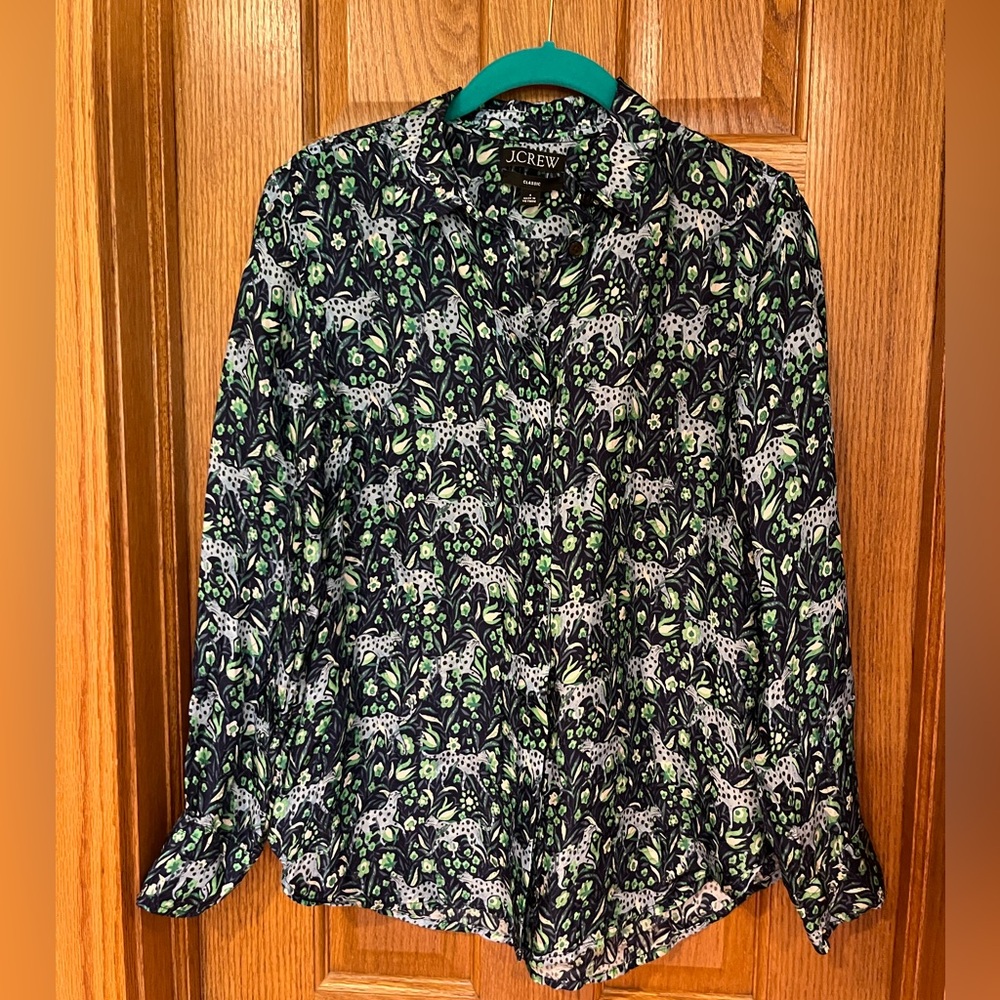 J.Crew Classic long sleeve button down blouse